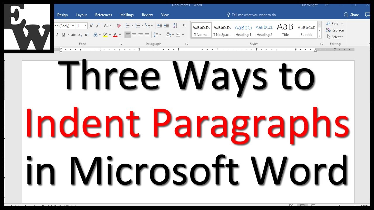 paragraph essay indents