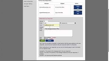 How to create an email autoresponder at Justhost.