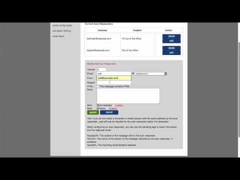 How to create an email autoresponder at Justhost.