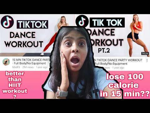I tried MADFIT'S TIKTOK DANCE workout- better than HIIT workout.