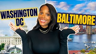 ⚔️Baltimore Maryland vs Washington DC | WHICH IS THE BEST CITY TO LIVE IN 2024? Cost, Lifestyle,Jobs