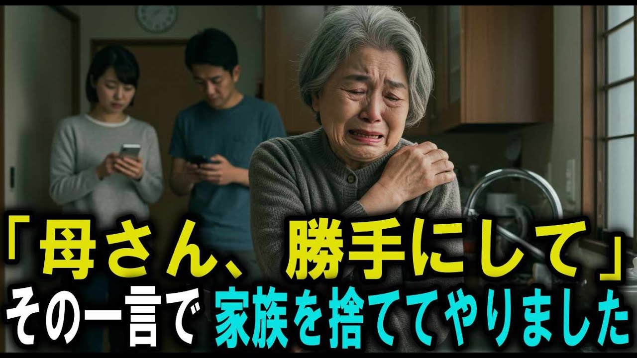 「勝手にして」体を壊してまで尽くした母は、家族を捨てました