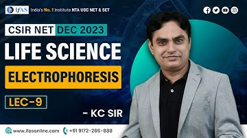 Electrophoresis - Basics Principles and Types I B.Sc I M.Sc I CSIR I SET I GATE Exams I  2023 | L9