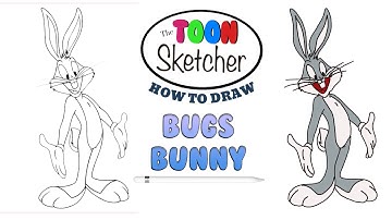 How to Draw Bugs Bunny - Step By Step Tutorial Narrated
