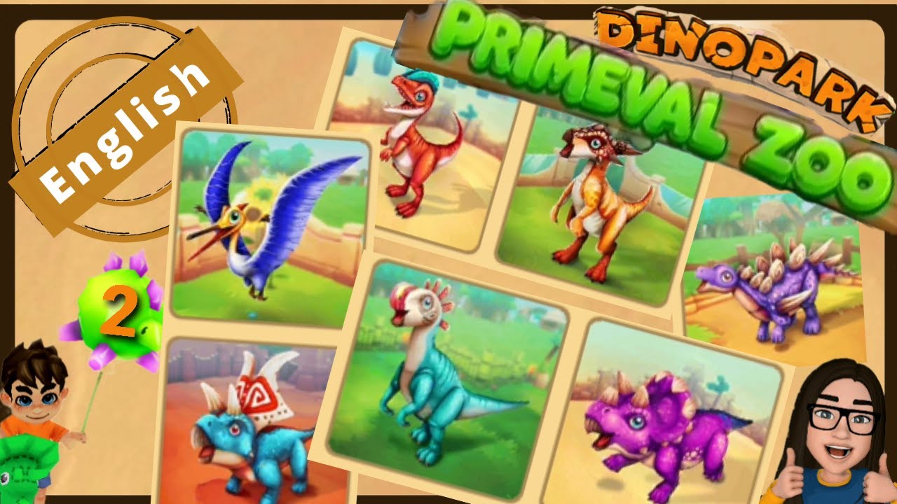 English Dinosaur Park Primeval Zoo #2  - How To Play +  More Tips How to Level Up - Lets Play