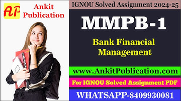 IGNOU MMPB-1 Solved Assignment 2024-25 for July 2024 and January 2025 Session