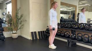 Dumbbell Reverse Lunge - Same Side