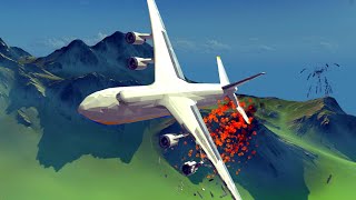 Realistic Airplane Crashes and Failed Landings | Besiege