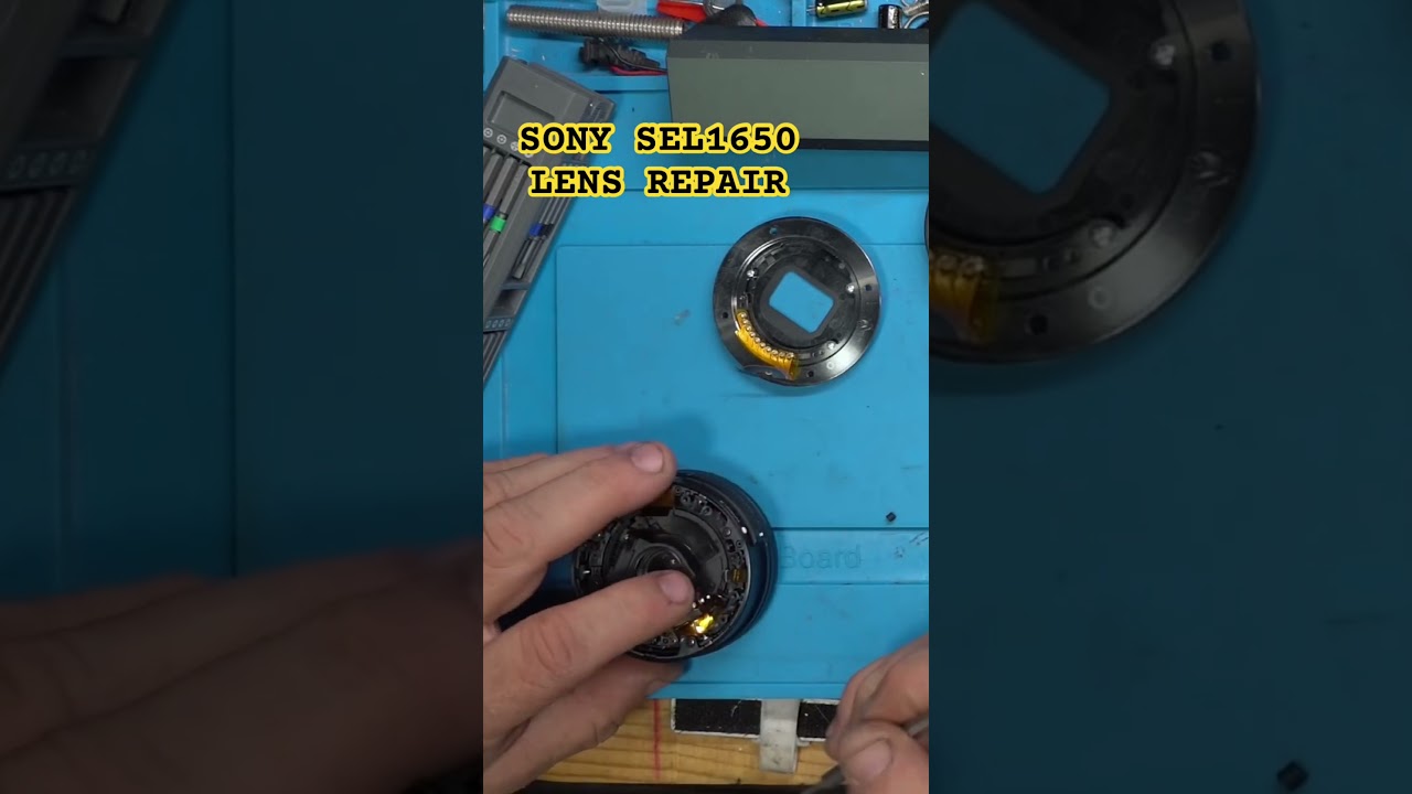 How to Fix a Broken Sony Lens at Home #diy #repair #shorts