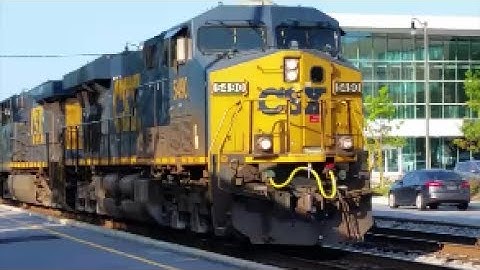 [CSXT]5490 GE ES40DC & 5228 GE ES40DC Leads F707-14 Leads Headed to Milan Yard & 1st Gen K5HL F.NC