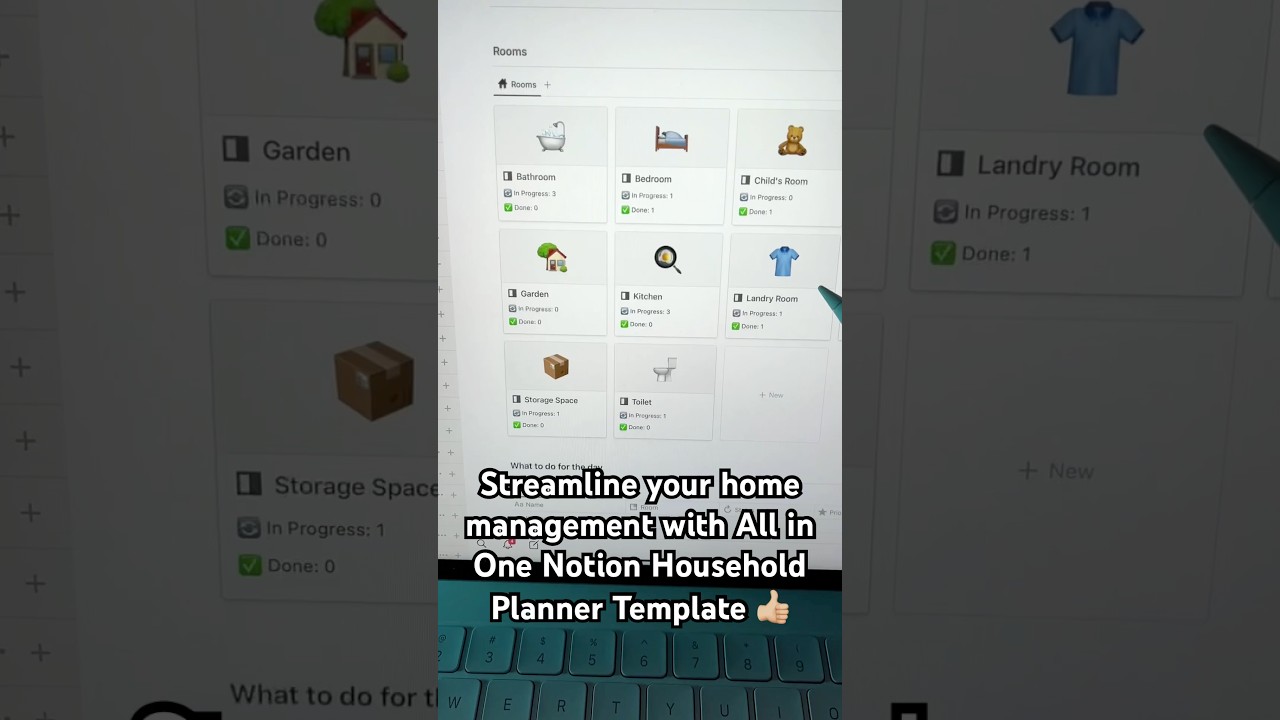 🔄😊 Notion Household Planner Template!