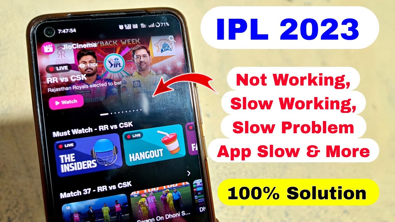 IPL Match Not Working Problem IPL Match App Slow Problem IPL Match