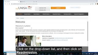 Unisa - How to apply for readmission