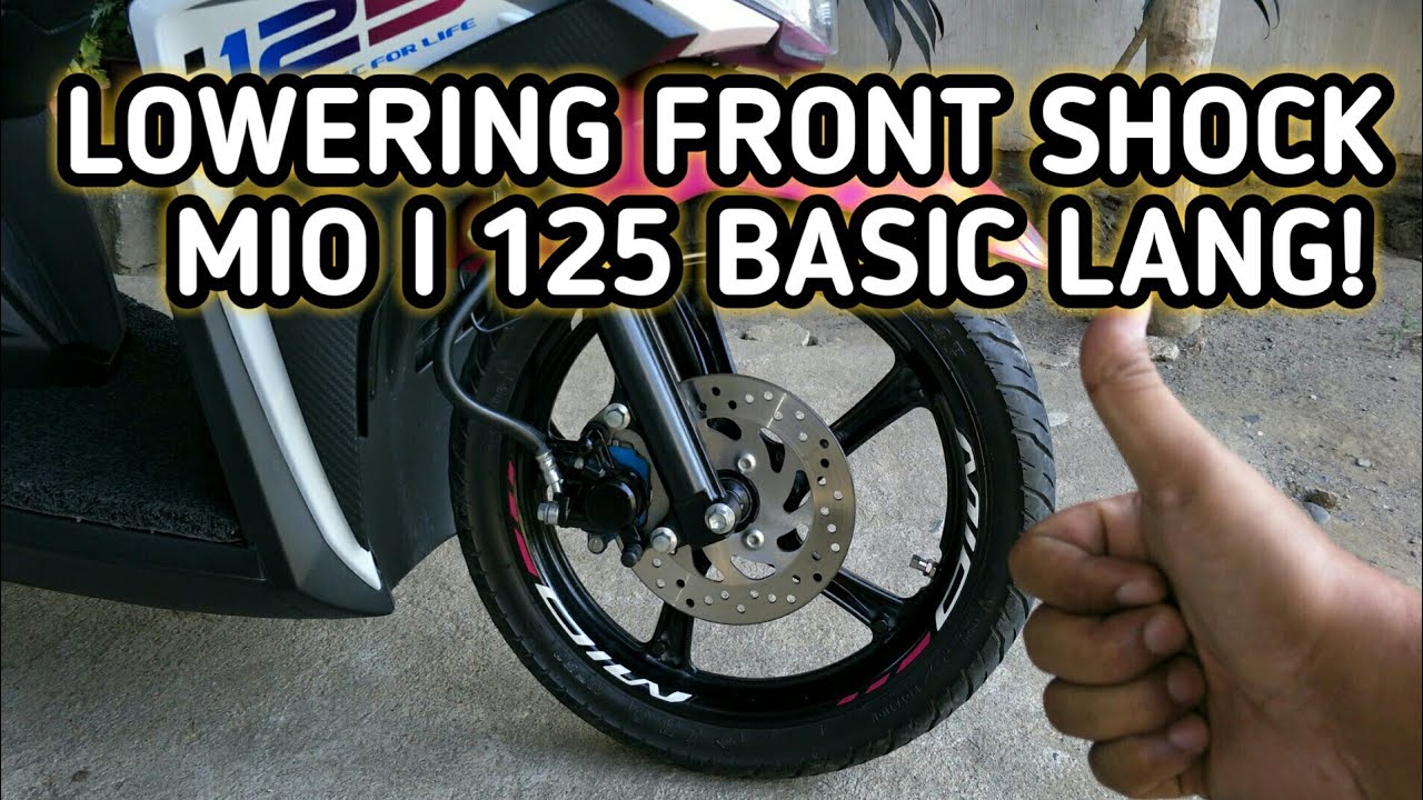 LOWERING FRONT SHOCK MIO 125 HOW? YouTube