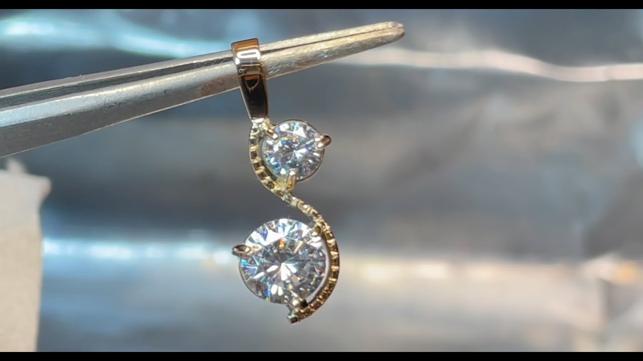 How a Unique Pendant is Made: Exclusive 18K Gold Pendant with Natural Diamonds