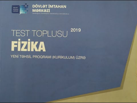 Fizika I hissə test toplusu || Mexaniki rəqslər və dalğalar. Rezonans. Səs dalğaları. Səs lokasiyası