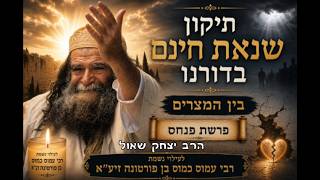 תיקון שנאת חינם בדורנו - בין המצרים - פרשת פנחס - לעילוי נשמת רבי עמוס כמוס בן פורטונה זיע"א