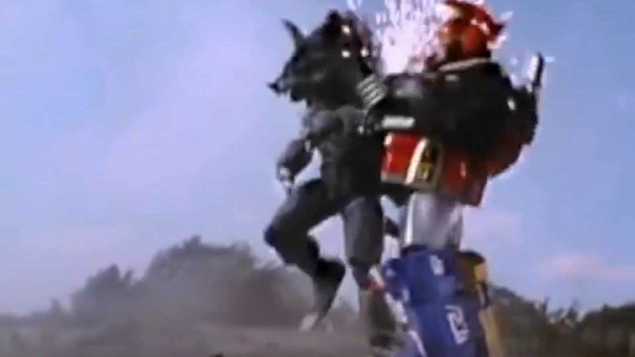 Mmpr episode 55 Dino Megazord and Dragonzord vs soccadillo