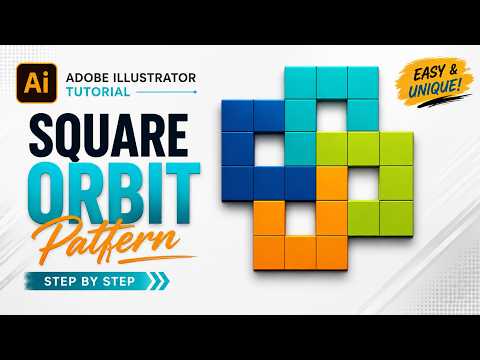 Create a Square Orbit Pattern in Adobe Illustrator | Step-by-Step Tutorial