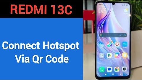 How to connect hotspot via QR code, Redmi 13c me wireless internet connect kaise karen