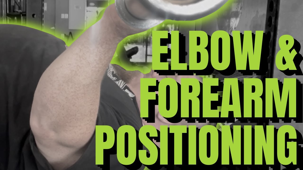 Elbow and Forearm Positioning In The Bench Press YouTube