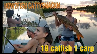 CattySmackn SloppySaturday 18 catfish 1 carp 3amigos
