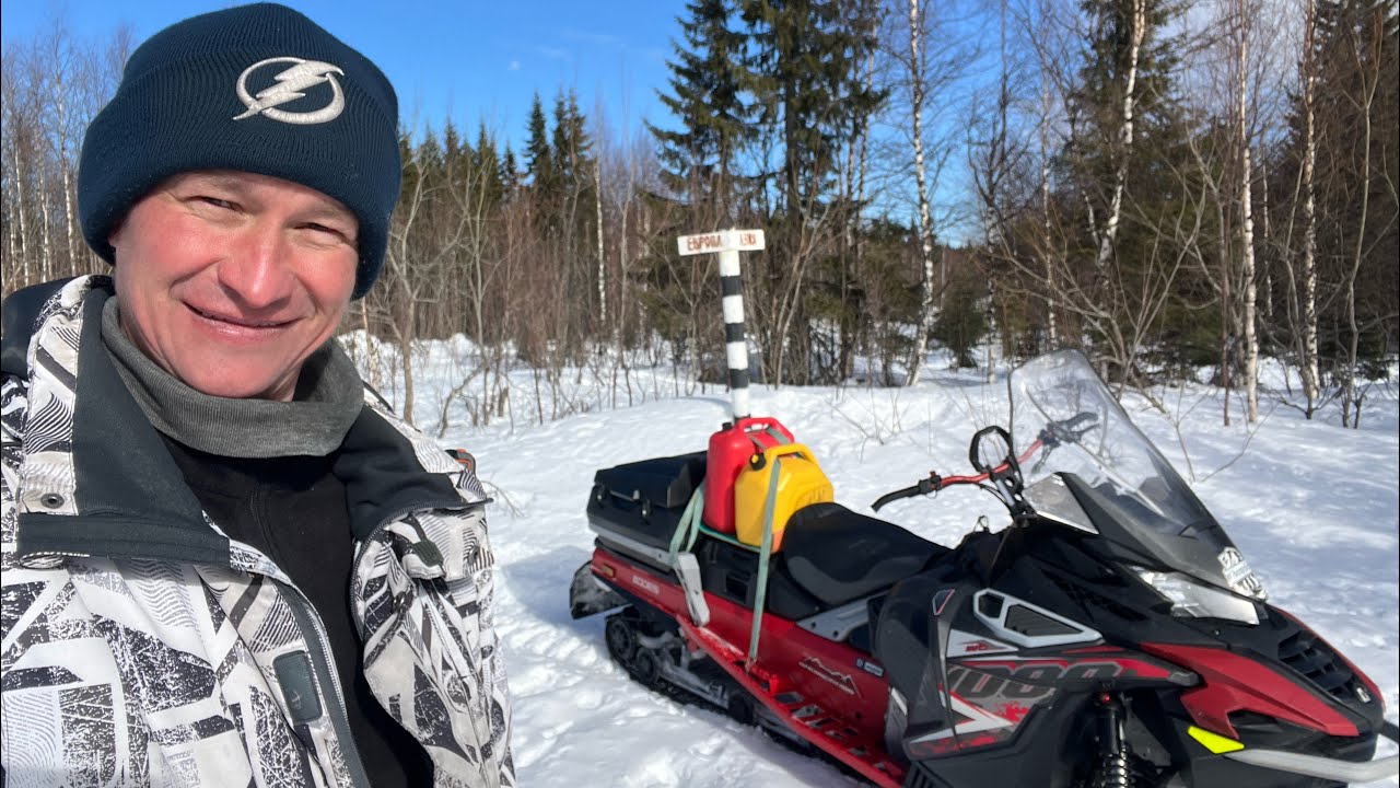 Снегоход AODES SNOWCROSS 1000 тест расход бензина,замер сколько километров проедет на баке 