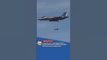 The First F-35 Combat Bomb Drop | Flash Fact #aviation #shorts #avgeek