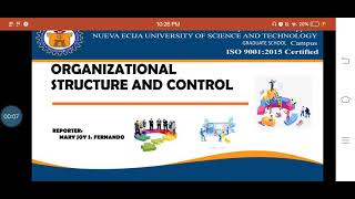 Organizational Structure and Control