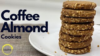 EASY Coffee Almond Cookies recipe | the BEST coffee cookies | 2 ways