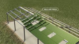 Steel Frame Building Erection and Roof laying