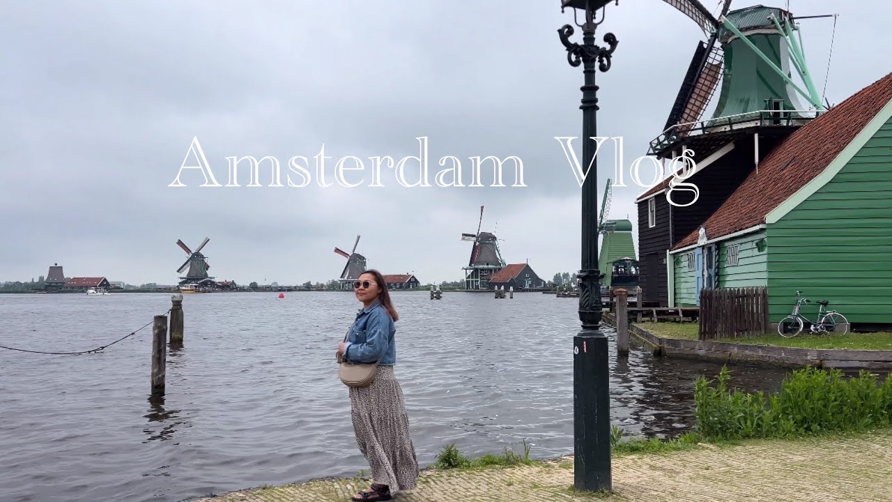 Zaanse Schans Windmill + Zaandam + Food Vlog | Amsterdam🇳🇱
