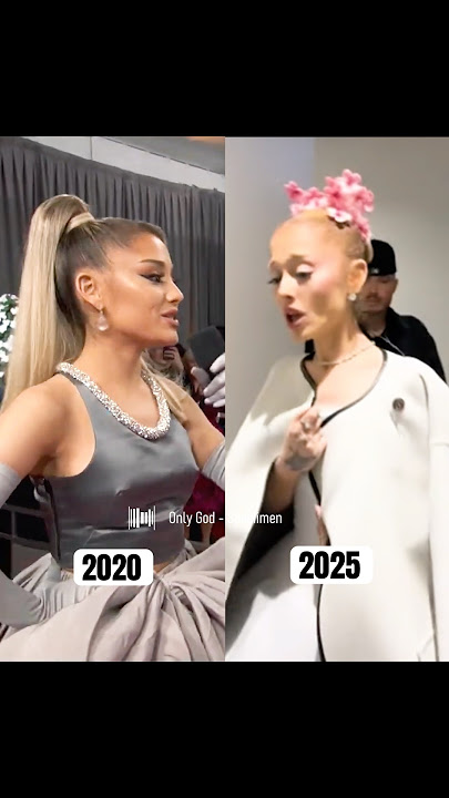 ⁠@ArianaGrande transformation between 2020 & 2025 🤍#arianagrande #celebrity #beforeandafter