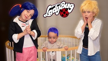 Los hijos de Ladybug y Súper cat 😱 Miraculous en la vida real