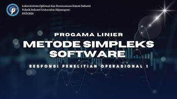 Tutorial Software Excel Solver - Metode Simpleks Tabel | Responsi Penelitian Operasional 1 2025