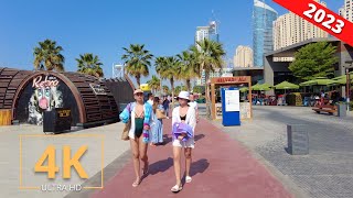 Dubai, United Arab Emirates 🇦🇪 Jbr Beach & The Walk | 4K | Street Walk | Virtual Walking 2023