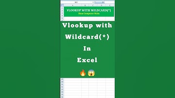 Excel Formula Hacks 🔥 Vlookup Formula with Wildcard (*) in Excel 😱 #shorts #shancomputerwala #short