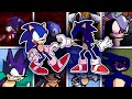 Confronting yourself but different sonic characters sings  ring of despair  fnf cover