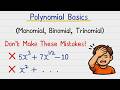 😬 Polynomial Basics - Top Mistakes Students Make