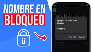 Como PONER mi NOMBRE en la PANTALLA de BLOQUEO (Guia Completa) screenshot 2