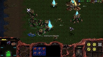 StarCraft Remastered Zerg vs 7 Computers - Fastest Map