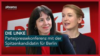 DIE LINKE: Parteivorsitzende Ines Schwerdtner und Elif Eralp, Spitzenkandidatin für Berlin | 14.9.26