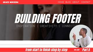 Building a website footer for beginners using HTML and CSS/SASS form beginner to pro.