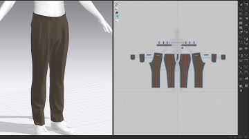 Drafting Men Pleated Trousers, Marvelous Designer, Clo