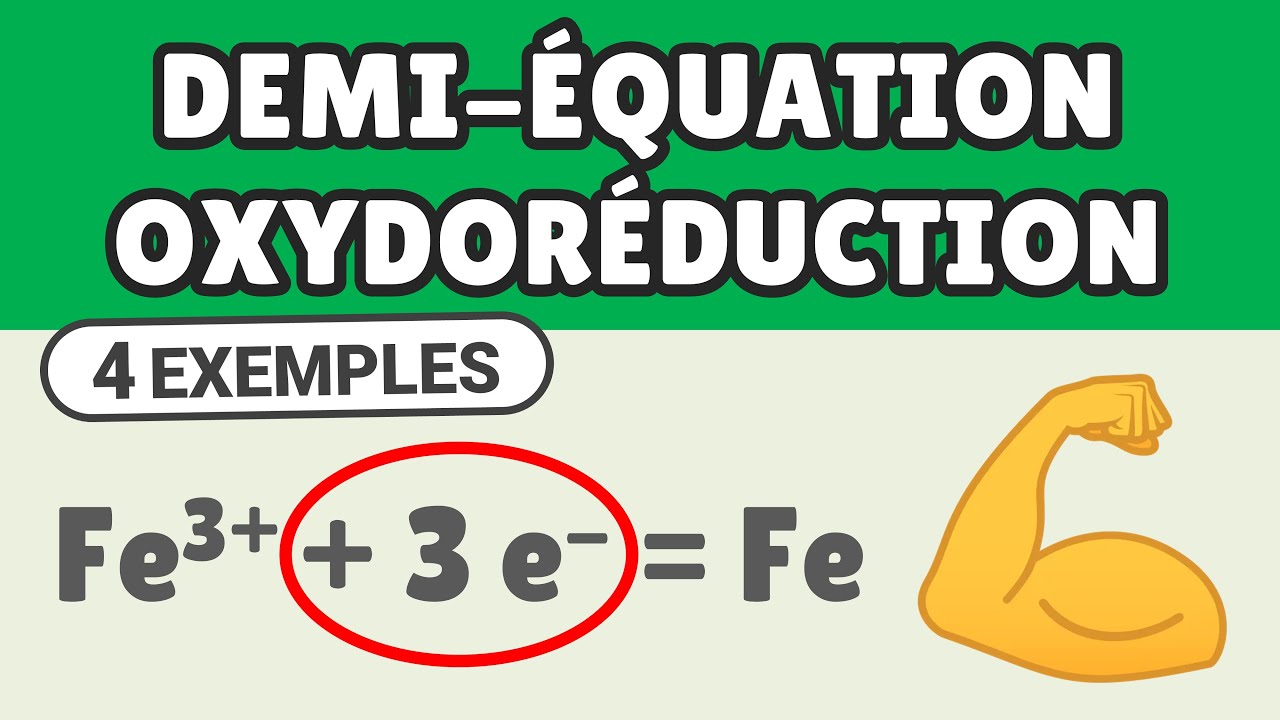 OXYDORÉDUCTION 💪 équilibrer demi-équation | 1ère spé | Physique Chimie