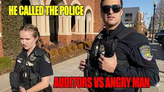 Man Freaks Out at ATM &amp; Calls Police Over Camera! First Amendment Audit Goes Viral