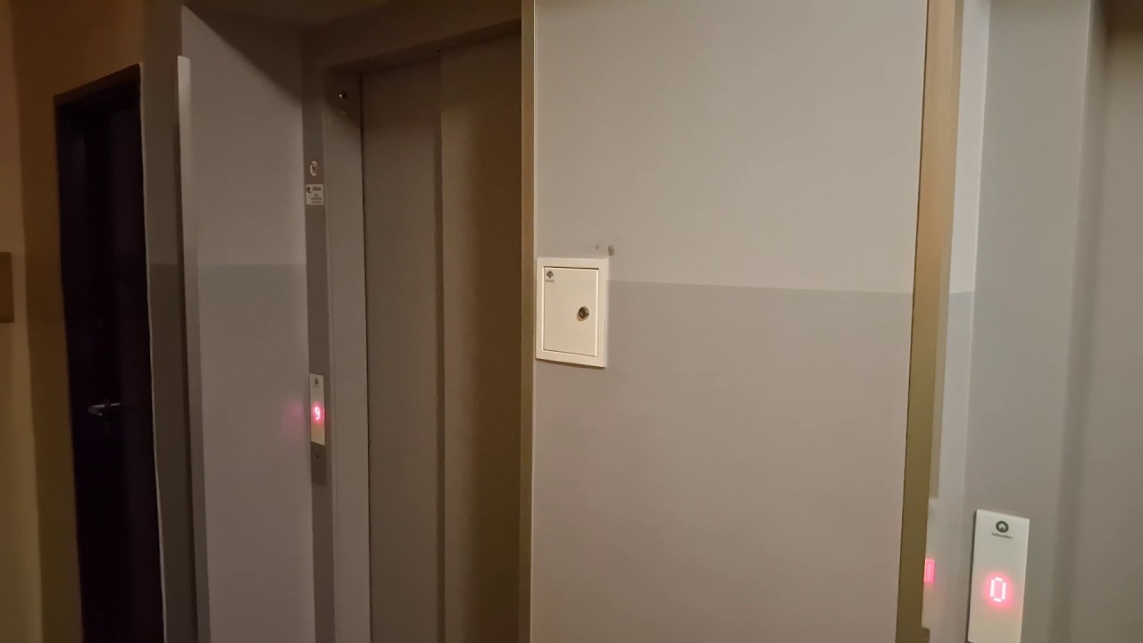 Two new elevators Schindler 3300 in old block building - Łaskarza 4, Poznań