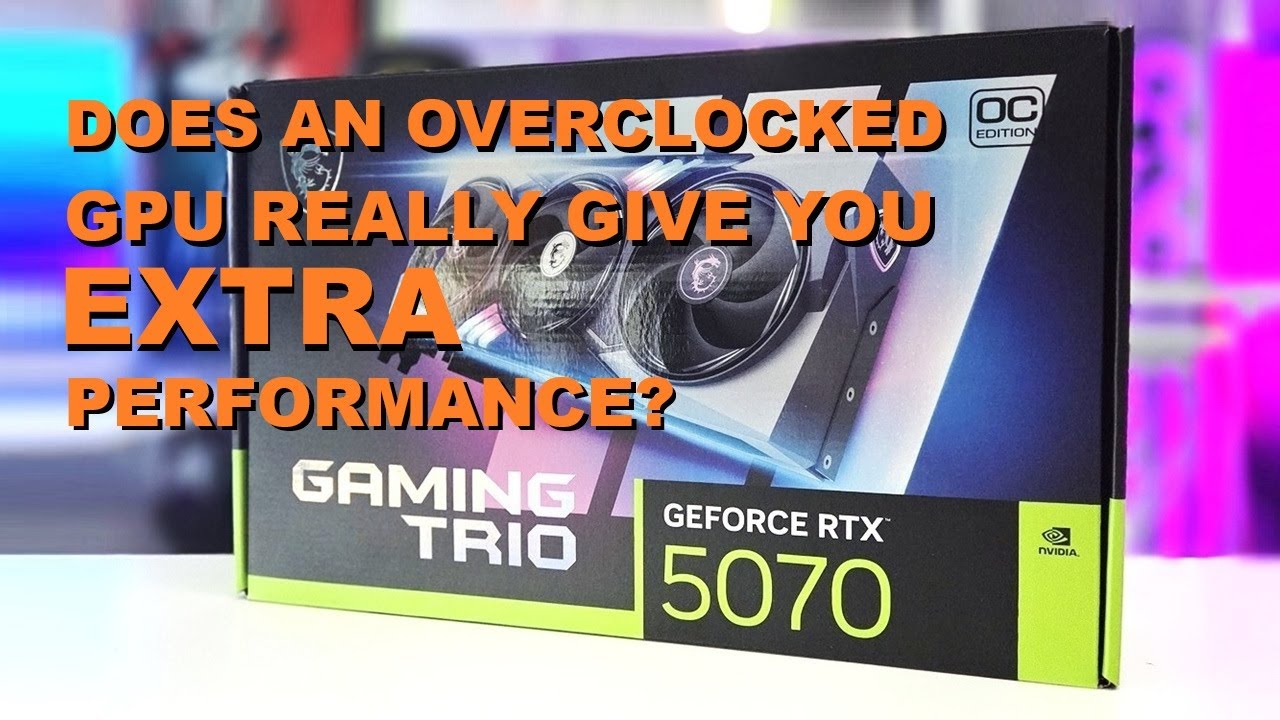 MSI GeForce RTX 5070 Gaming Trio OC - A decent GPU for gaming with
