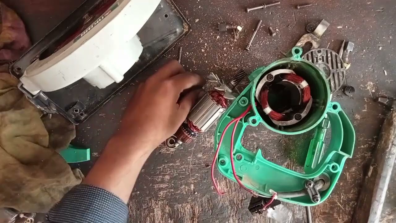 C7 armature & field coil  change. full repair left hand wood cutter tct  7"