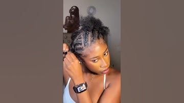 Flat twist on curly hair #naturalhairstyles